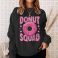 Pink Donut Squad Sprinkles Donut Lover Matching Donut Party Sweatshirt Gifts for Her