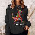 Polka Dot DayRex Dinosaur Lover International Dot Day Sweatshirt Gifts for Her