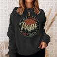 Popi Like A Grandpa Only Cooler Vintage Retro Fathers Day Sweatshirt Gifts for Her