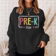 Pre-K Crew First Day Of School Welcome Back To School Sweatshirt Gifts for Her