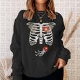 Pregnancy Skeleton Rib Firefighter Bump Sweatshirt Gifts for Her