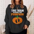 Pregnant Halloween Costume For Dad Expecting Lil Pumpkin Sweatshirt Gifts for Her