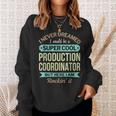 Production Coordinator Appreciation Sweatshirt Gifts for Her