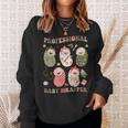 Professional Baby Wrapper Labor And Delivery Christmas Nurse Sweatshirt Gifts for Her
