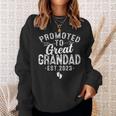 Promoted To Great Grandad Est 2023 Daddy Fathers Day Daddy Funny Gifts Sweatshirt Gifts for Her