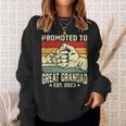Promoted To Great Grandad Est 2023 Vintage New Dad Funny Gifts For Dad Sweatshirt Gifts for Her