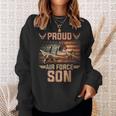 Proud Air Force Son Veteran Pride Sweatshirt Gifts for Her