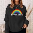 Proud Ally Lgbtq Lesbian Gay Bisexual Trans Pan Queer Gift Sweatshirt Gifts for Her