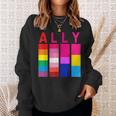 Proud Ally Pride Rainbow Lgbt Ally Sweatshirt Gifts for Her
