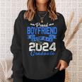 Proud Boyfriend Of A Class Of 2024 Graduate For Graduation Sweatshirt Gifts for Her