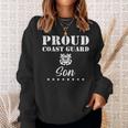 Proud Us Coast Guard Son Us Military Family Gift Funny Military Gifts Sweatshirt Gifts for Her