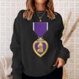 Purple Heart Us Military Purple Heart Veteran Sweatshirt Gifts for Her
