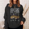 Python Snake Owner - Anatomy Of A Ball Python Sweatshirt Gifts for Her