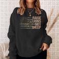Raise Lions Not Sheep American Patriot Patriotic Lion Sweatshirt Gifts for Her