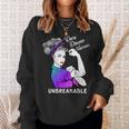 Rare Disease Warrior Unbreakable Awareness Sweatshirt Gifts for Her