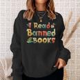 Read Banned Book Vintage Lover Reader Read Books Sweatshirt Gifts for Her