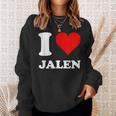 Red Heart I Love Jalen Sweatshirt Gifts for Her