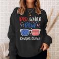 Red White & Blue Cousin Crew 4Th Of July Kids Usa Sunglasses Sweatshirt Gifts for Her