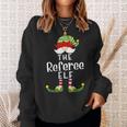 Referee Elf Group Christmas Pajama Party Sweatshirt Gifts for Her