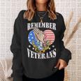 Rememner Our Veterans Us Flag For Veteran Day Sweatshirt Gifts for Her