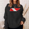 Rescue Diver Tennessee Diver Down Flag Sweatshirt Gifts for Her