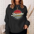 Retro Alamucha Home State Cool 70S Style Sunset Sweatshirt Gifts for Her