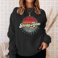 Retro Derby Acres Home State Cool 70S Style Sunset Sweatshirt Gifts for Her