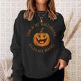 Retro Halloween Pajama Happy Jack O Lantern Pumpkin Sweatshirt Gifts for Her