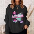 Retro Librarian 90S Library Staff Back To School Reading Sweatshirt Gifts for Her