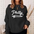 Retro Philadelphia Baseball Vintage Philly Swoosh Funny Baseball Funny Gifts Sweatshirt Gifts for Her