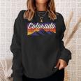 Retro Vintage Mountains Colorado Sweatshirt Gifts for Her