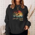 Retro Vintage Texas Galveston Beach Sweatshirt Gifts for Her