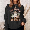 Retro Western Halloween Cowboy Ghost Boot Scootin Spooky Sweatshirt Gifts for Her
