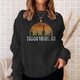 Retro Yucca Valley California Desert Sunset Vintage Sweatshirt Gifts for Her