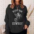 Rideem Cowboy Vintage Cowgirl Womans Country Horse Riding Gift For Womens Sweatshirt Gifts for Her