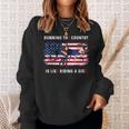 Running The Country Is Like Riding A Bike Funny Joe Biden Running Funny Gifts Sweatshirt Gifts for Her