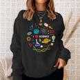 Science Lover Chemistry Biology Physics Love Science Sweatshirt Gifts for Her