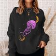 Sea Creature Ocean Animals Moon Space Jellyfish Sweatshirt Gifts for Her