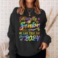 Senior Year 2024 Graduation Class Of 2024 My Last First Day Sweatshirt Gifts for Her