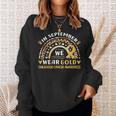 In September We Wear Gold Childhood Cancer Awareness Sweatshirt Gifts for Her