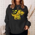 In September We Wear Gold DinosaurRex Childhood Cancer Sweatshirt Gifts for Her