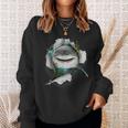 Shark Great White Shark Deep Sea Fishing Funny Shark Sweatshirt Gifts for Her