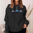 Shark Lover Shark Heartbeat Shark Sweatshirt Gifts for Her