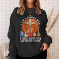 I Am A Simple Man I Like Guitars And Believe In Jesus Sweatshirt Gifts for Her