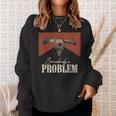 Somebody's Problem Vintage Bull Skull Western Country Music Sweatshirt Gifts for Her