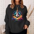 Space Shuttle Science Astronomy Sweatshirt Gifts for Her