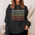 Spearman Texas Spearman Tx Retro Vintage Text Sweatshirt Gifts for Her