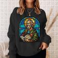 St Paul Stained Glass Sweatshirt Gifts for Her