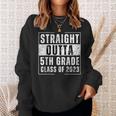 Straight Outta 5Th Grade Class Of 2023 Funny Graduation Sweatshirt Gifts for Her