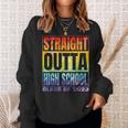 Straight Outta High School Class Of 2023 Gifts Graduation Sweatshirt Gifts for Her
